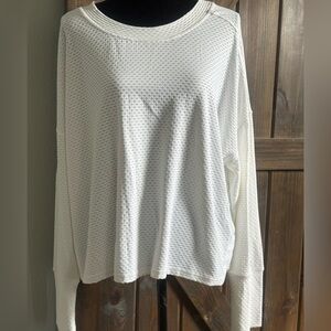 CALIA Women's Diamond Mesh Long Sleeve Shirt